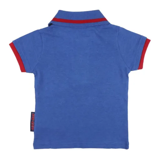 Camisola de Manga Curta Infantil Spider-Man Azul
