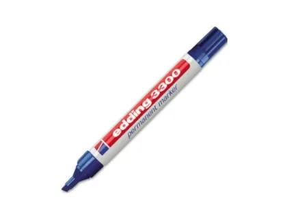 Marcador Edding 3300 n.3 Azul Ponta Biselada