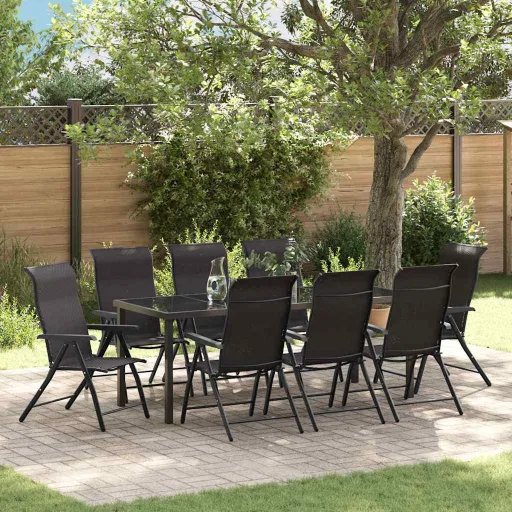 Conjunto de Jantar para Jardim   Café Preto (9 pcs)
