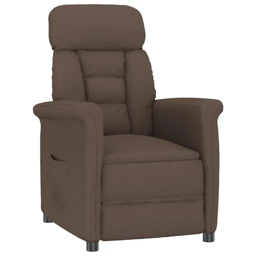Poltrona Castanho 96,5 x 70,5 x 95 cm Microfibra