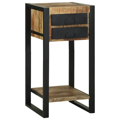 Mesa de Apoio Castanho 40 x 40 x 80 cm Madeira de Manga Maciça