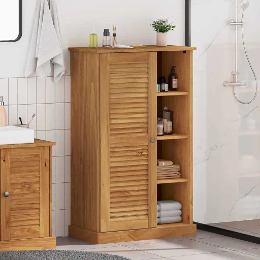 Armário de Banheiro VIGO Marrom e Marrom Honey 68 x 34 x 110 cm