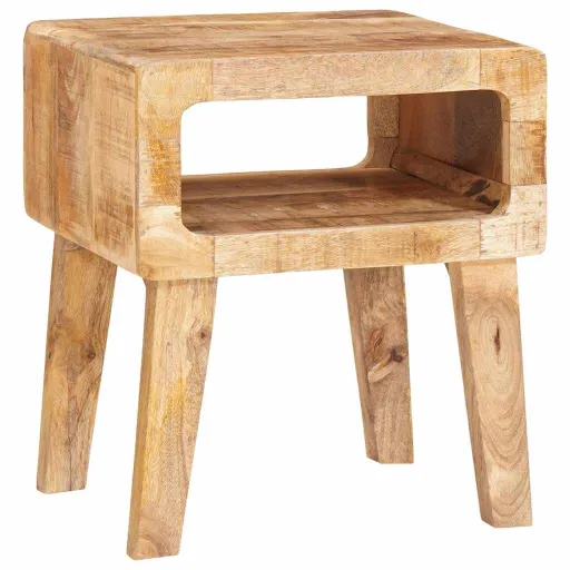 Mesa de Apoio Castanho 40 x 32 x 46 cm Madeira de Manga Maciça