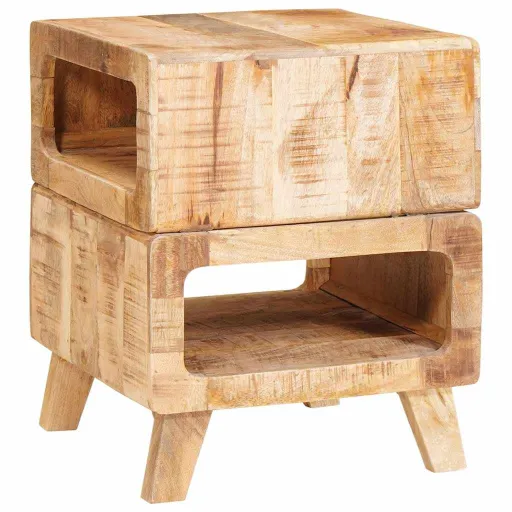 Mesa de Apoio Castanho 40 x 40 x 49 cm Madeira de Manga Maciça