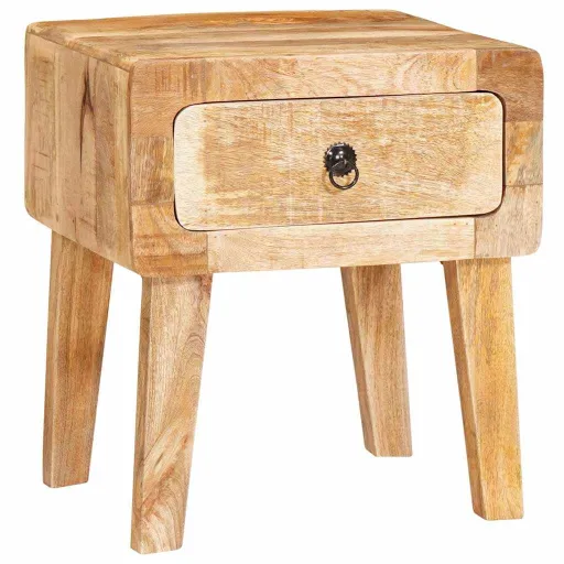 Mesa de Apoio Castanho 40 x 32 x 46 cm Madeira de Manga Maciça