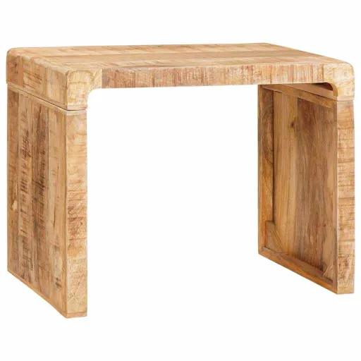 Mesa de Apoio Castanho 60 x 35 x 46 cm Madeira de Manga Maciça