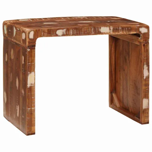 Mesa de Apoio Castanho 60 x 35 x 46 cm Madeira Reforçada Sólida