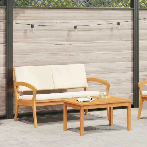 Conjunto Bistro   Óleo Natural Madeira Sólida de Acácia (2 pcs)