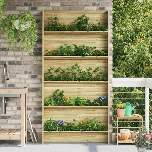 Prateleiras para Plantas Castanho 90 x 15 x 180 cm