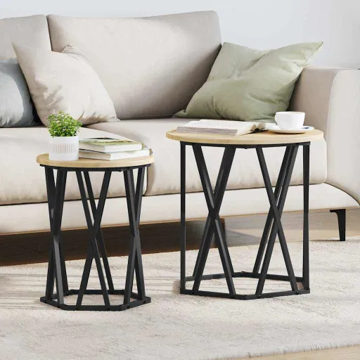 Mesa de Centro   Carvalho Sonoma (2 pcs)