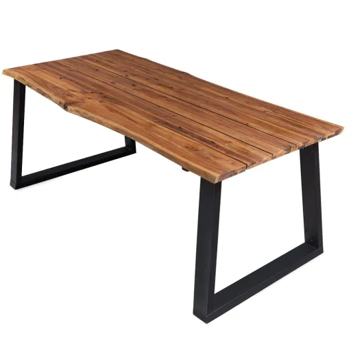 Mesa de Jantar 170x90x75 cm Madeira de Acácia Maciça