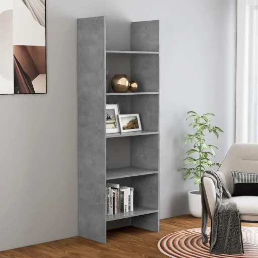 Estante 60x35x180 cm Contraplacado Cinzento Cimento