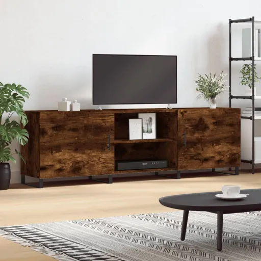 Móvel de TV 150x30x50 cm Derivados de Madeira Carvalho Fumado