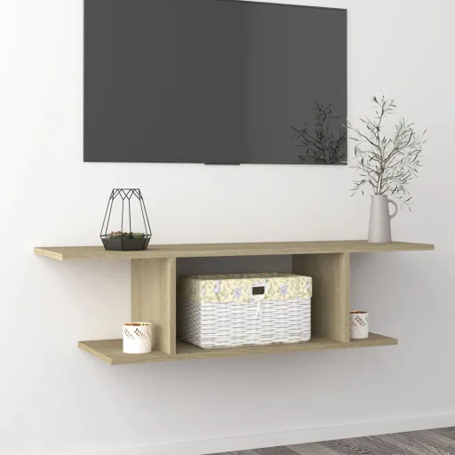 Móvel de TV para Parede 103x30x26,5 cm Carvalho Sonoma