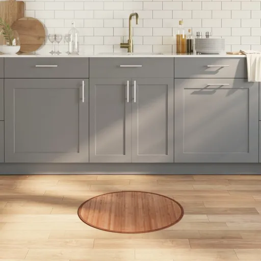 Tapete Redondo 60 cm Bambu Natural