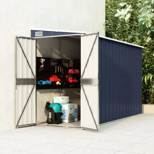 Abrigo Suspenso para Jardim 118x288x178 cm Aço Antracite