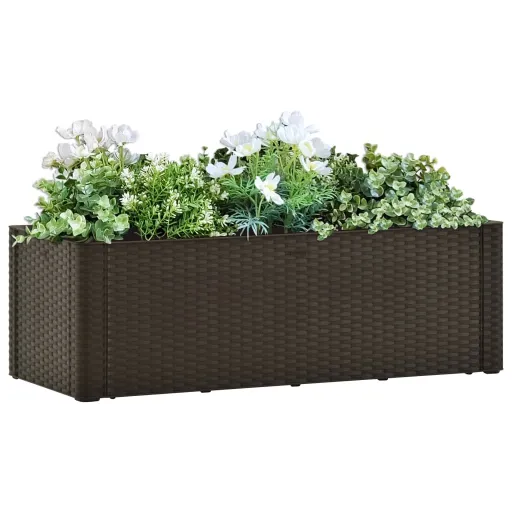 Vaso/Floreira c/ Sistema Rega Automática 100x43x33cm Cor Moca
