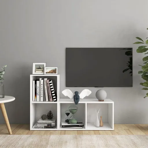 Móveis de TV   72x35x36,5 cm Derivados de Madeira Branco (2 pcs)