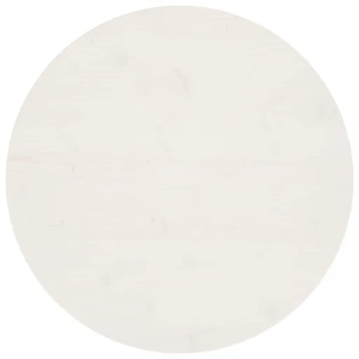Tampo de Mesa Pinho Maciço Ø80x2,5 cm Branco