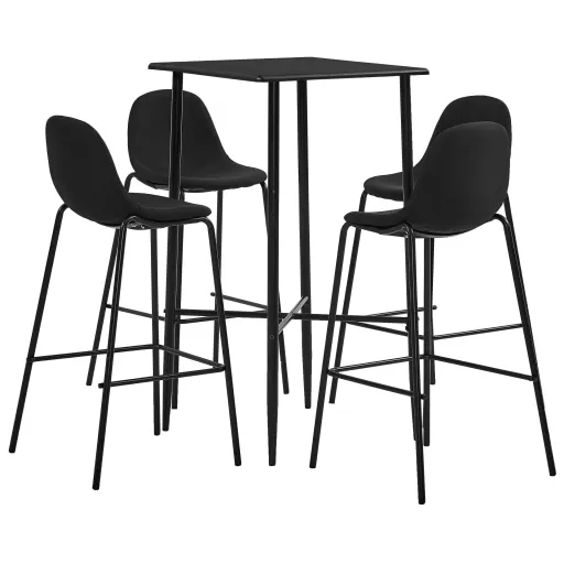 Conjunto de Bar Tecido Preto (5 pcs)