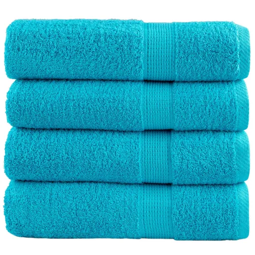 Toalhas de Mãos Premium SOLUND   50x100 cm 600 Gsm Turquesa (4 pcs)