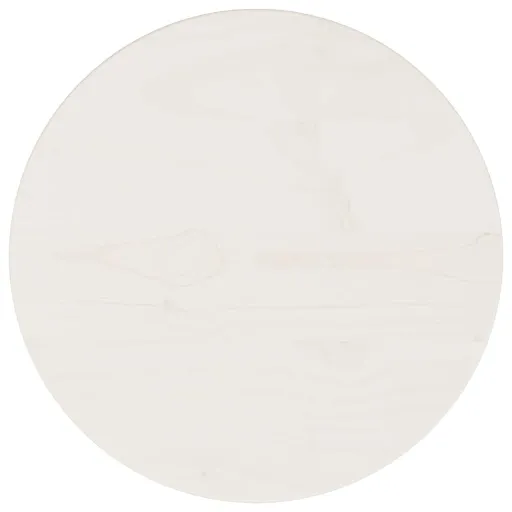 Tampo de Mesa Pinho Maciço Ø30x2,5 cm Branco
