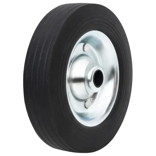 Roda para Roda Jóquei Ø20x5 cm Borracha Maciça e Aço