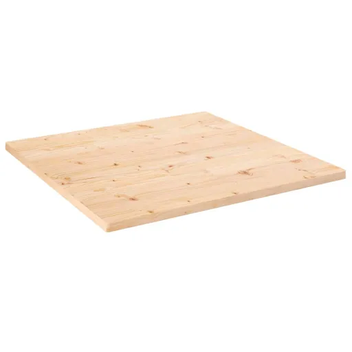 Tampo de Mesa 80x80x2,5 cm Madeira Maciça Pinho Quadrado