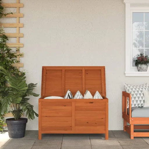 Caixa de Arrumação para Jardim 99x49,5x58,5 cm Abeto Maciço