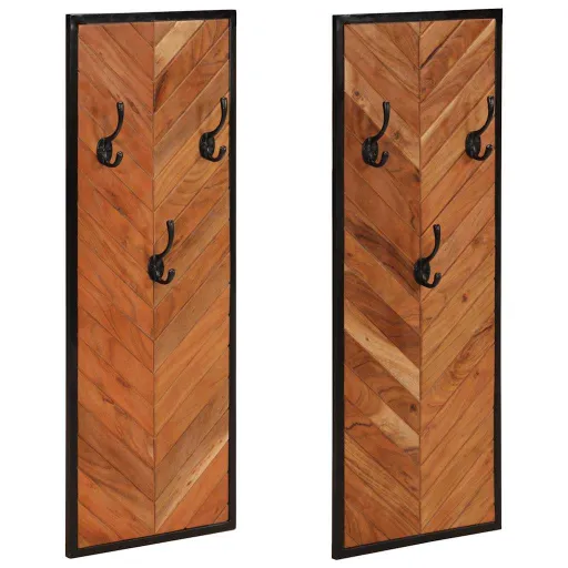 Bengaleiros   35x1x90 cm Madeira Maciça Acácia (2 pcs)