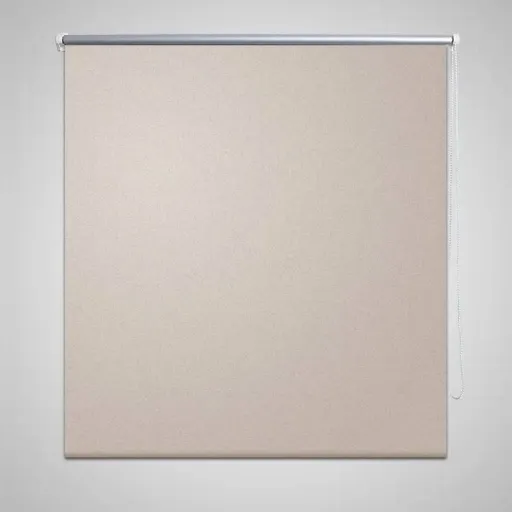 Cortina de Rolo Blackout, 144,4 x 230 cm, Largura do Tecido 140 cm, Bege