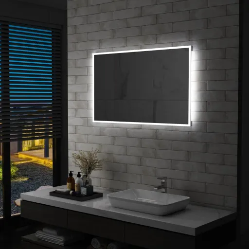 Espelho de Parede LED para Casa de Banho 100x60 cm