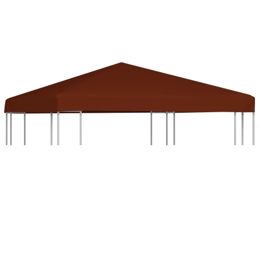 Cobertura de Gazebo 310 g/m² 3x3 m Terracota