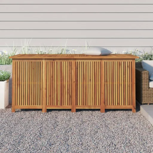 Caixa de Arrumação para Jardim 175x80x75 cm Acácia Maciça
