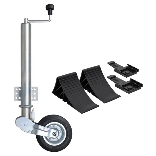 Roda Jóquei para Reboque com Calços 60 mm