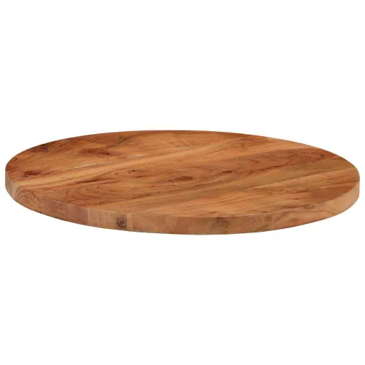 Tampo de Mesa Redondo Ø40x2,5 cm Madeira de Acácia Maciça
