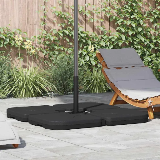 Base de Guarda-Sol Portátil Areia/Água 60 L