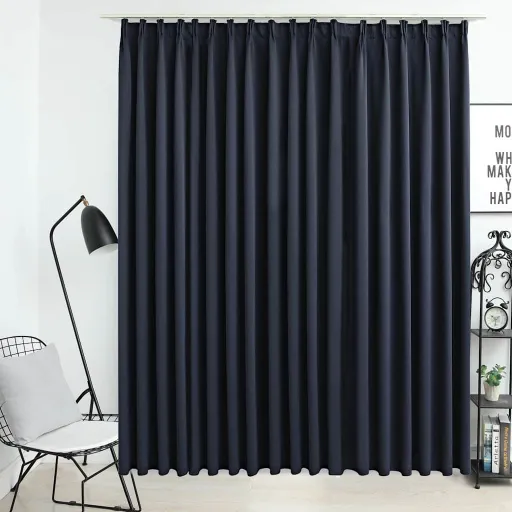 Cortina Blackout com Ganchos 290x245 cm Antracite