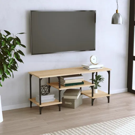 Móvel para TV 102x35x45,5 cm Derivados Madeira Carvalho Sonoma