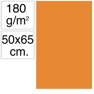 Cartolina Campus 50x65 180g Laranja - Campus