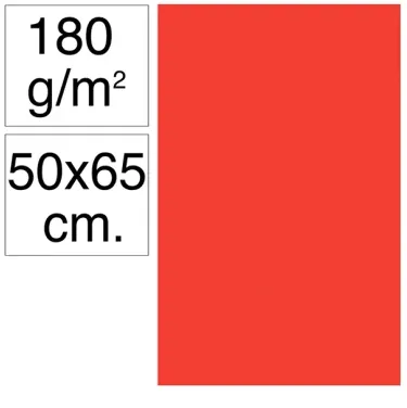 Cartolina Campus 50x65 180g Tomate - Campus