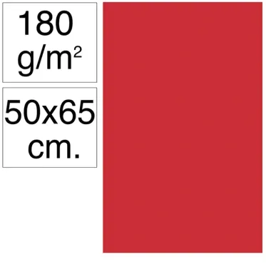 Cartolina Campus 50x65 180g Vermelho - Campus