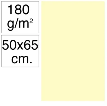 Cartolina 50x65 Creme 180g Campus para Trabalhos Artísticos