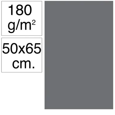 Cartolina Campus 50x65 180g Cinza Escuro - Campus