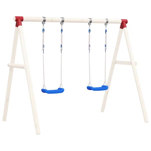 Assentos de Baloiço com Cordas   38x16 cm Polietileno Azul (2 pcs)