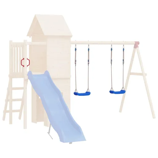 Assentos de Baloiço com Cordas   37x15 cm Polietileno Azul (2 pcs)