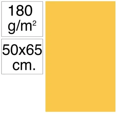 Cartolina Campus 50x65 180g Amarelo Gualda - Campus