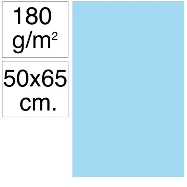 Cartolina Campus 50x65 180g Azul Celeste - Campus