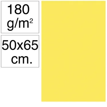 Cartolina Campus 50x65 180g Amarelo Canário - Campus