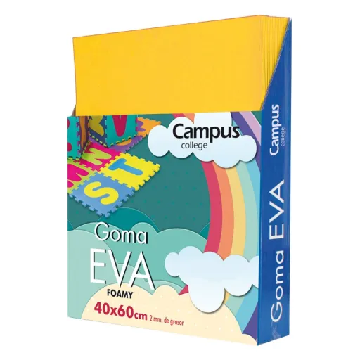 Folhas Eva Musgammi  Campus 40X60 Amarelo 10un.